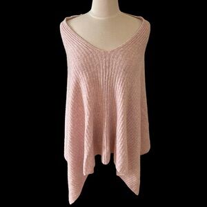Wool blend pink shawl